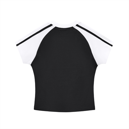 The Boondocks Jazmine Emotional Burst Crop Raglan T-Shirt