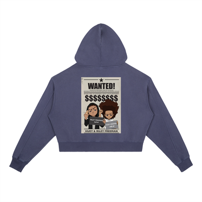 The Boondocks Freeman’s Brothers Most Wanted Acid Washed Heavyweight Hoodie