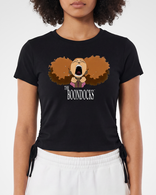 The Boondocks Jazmine Loud Feelings Black Drawstring T-Shirt