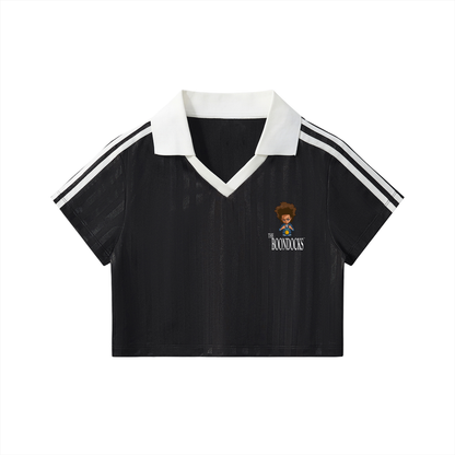 The Boondocks Huey Victory Mode Black Cropped Jersey