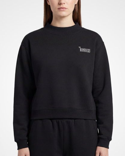 The Boondocks Jazmine Daily Fit Black Heavyweight Crewneck