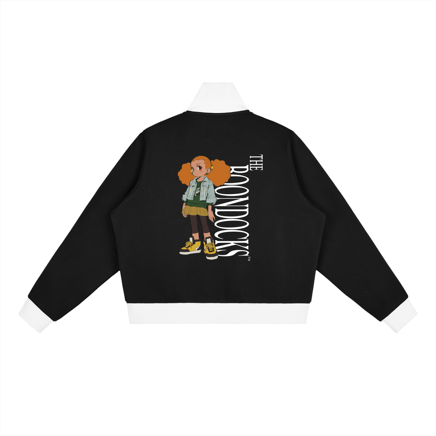 The Boondocks Jazmine Street Attitude Zip Track Crop Jacket