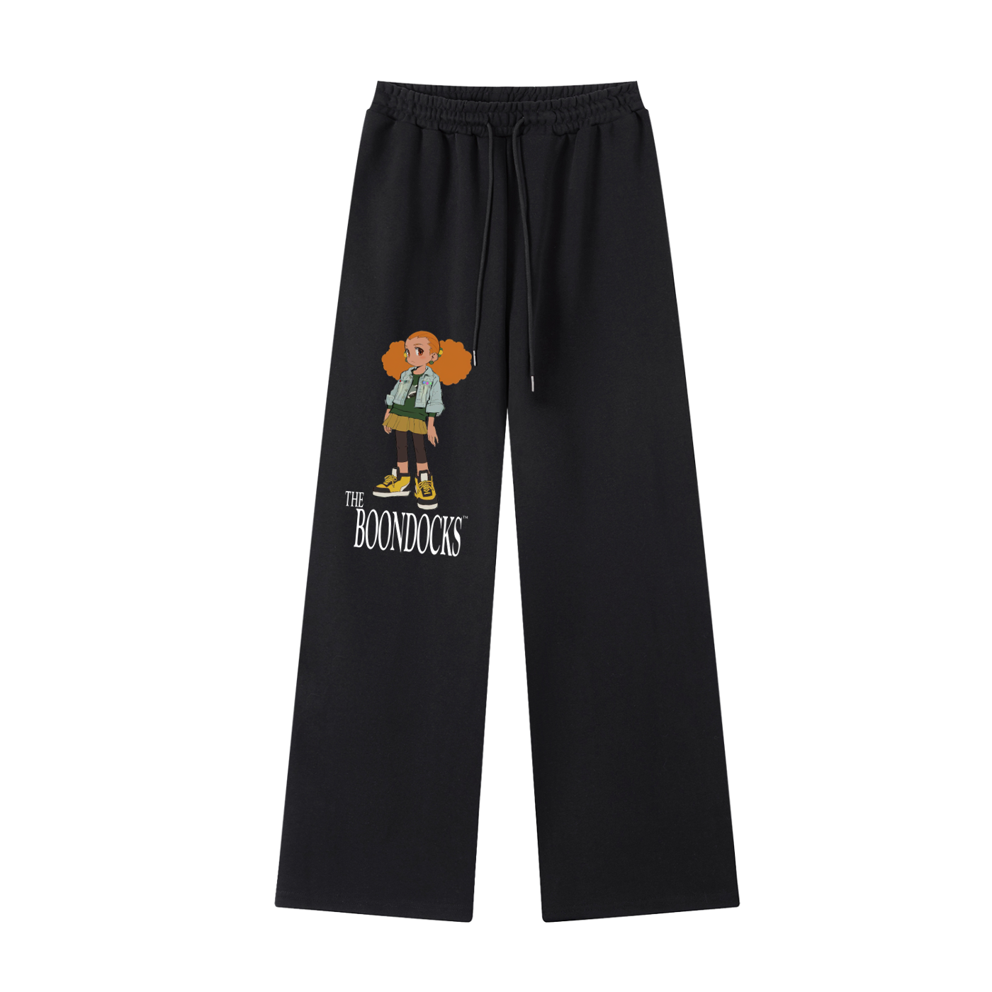 The Boondocks Jazmine Core Black Straight-Leg Sweatpants
