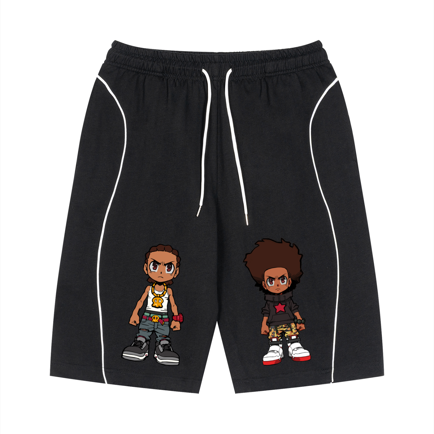 The Boondocks Huey & Riley Core Drawstring Shorts