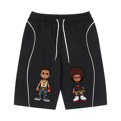 The Boondocks Huey & Riley Core Drawstring Shorts