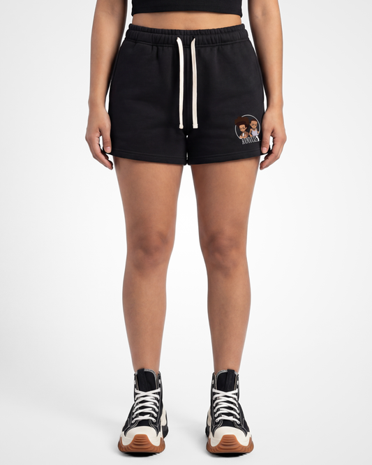 The Boondocks Woodcrest Brothers Black Drawstring Shorts
