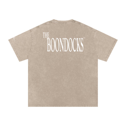 The Boondocks Freeman Family Mugshot Acid Washed Oversized T-Shirt
