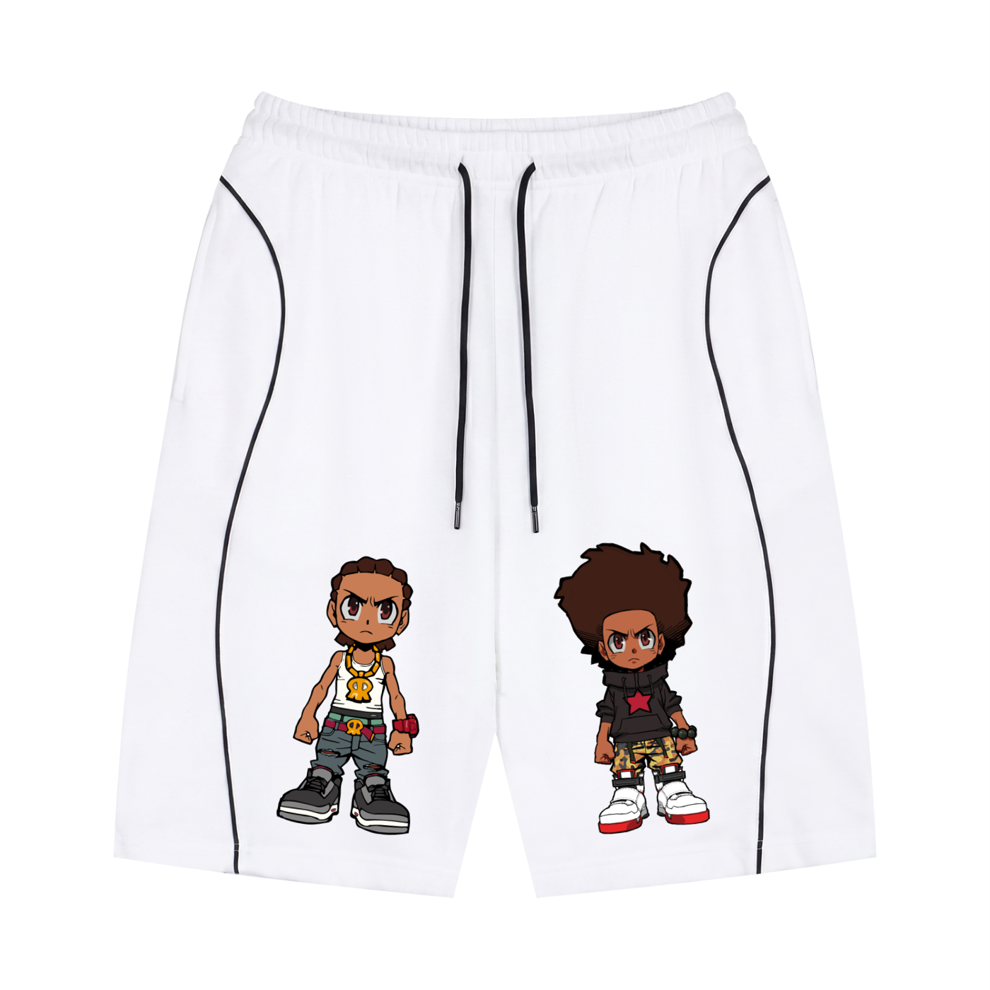 The Boondocks Huey & Riley Core Drawstring Shorts