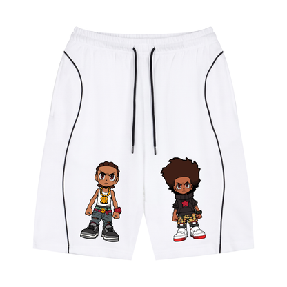 The Boondocks Huey & Riley Core Drawstring Shorts