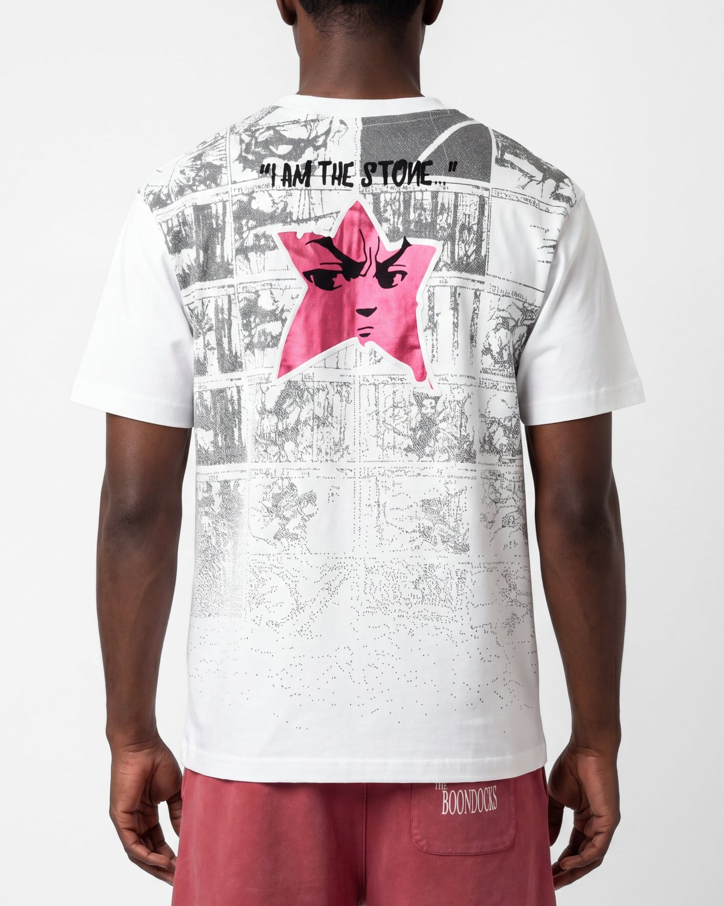 The Boondocks By Any Means White Embellished Tee