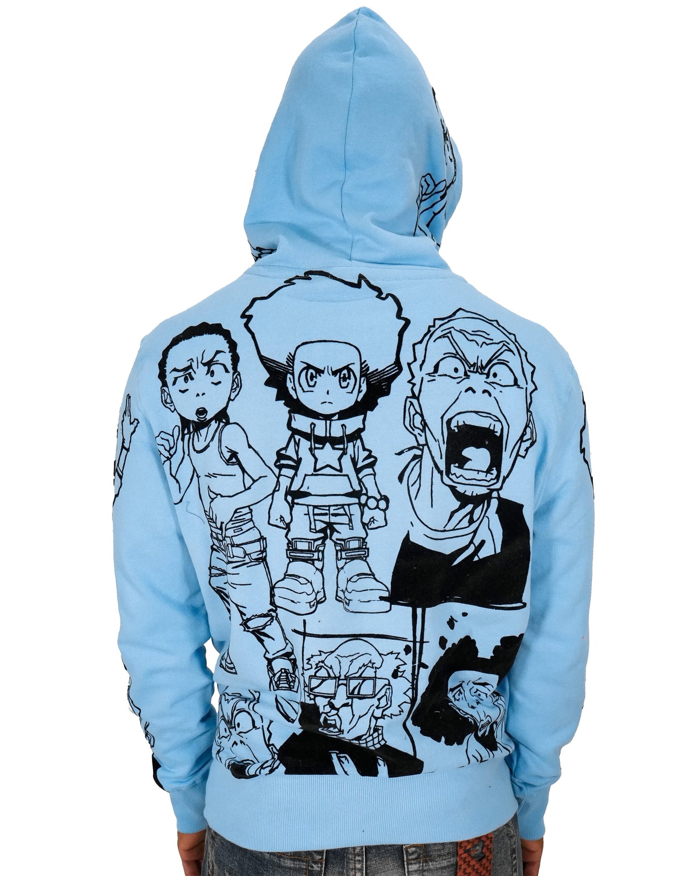 deKryptic x The Boondocks - Gold Winners Outline Blue Hoodie