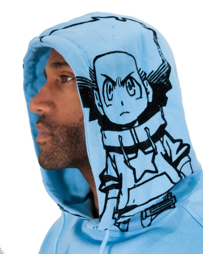 deKryptic x The Boondocks - Gold Winners Outline Blue Hoodie