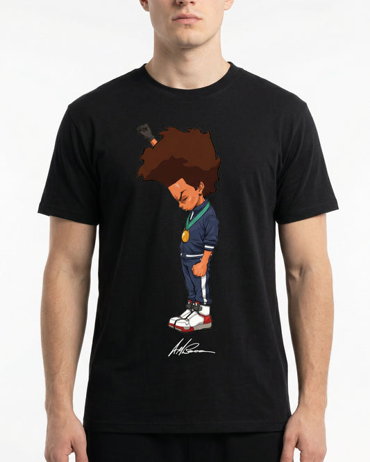 The Boondocks Huey Fist Stand T-Shirt