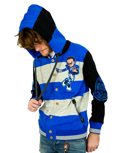 The Boondocks Riley Football Knit Blue Hoodie