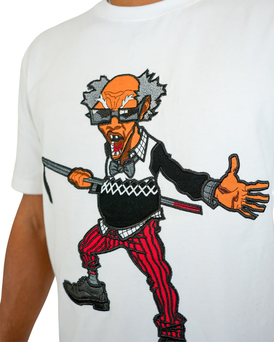 The Boondocks -  Colonel Stinkmeaner White Knit T-Shirt