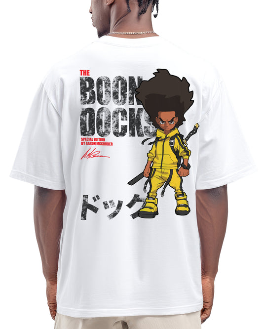 The Boondocks - Kill Huey Oversized Heavyweight White T-Shirt