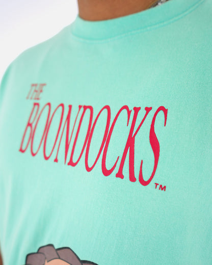 The Boondocks No Apologies Mint Green Wash T-Shirt