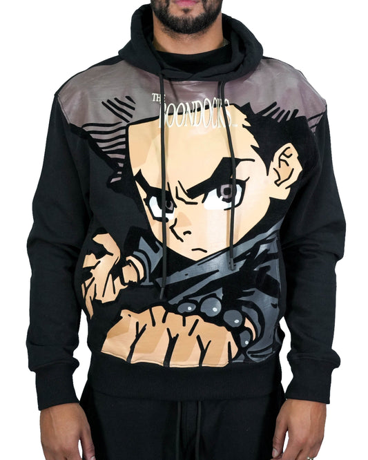 The Boondocks Huey Big Face Black Hoodie