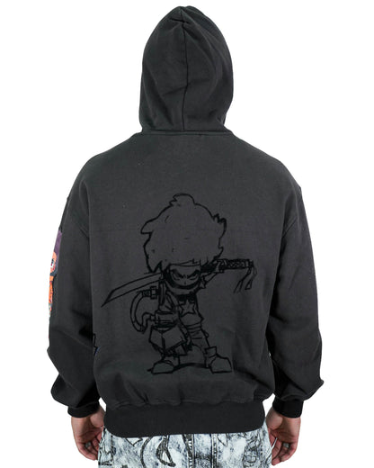 The Boondocks Huey Mashup Black Hoodie