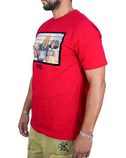 The Boondocks Mugshot Extended Family Red T-Shirt