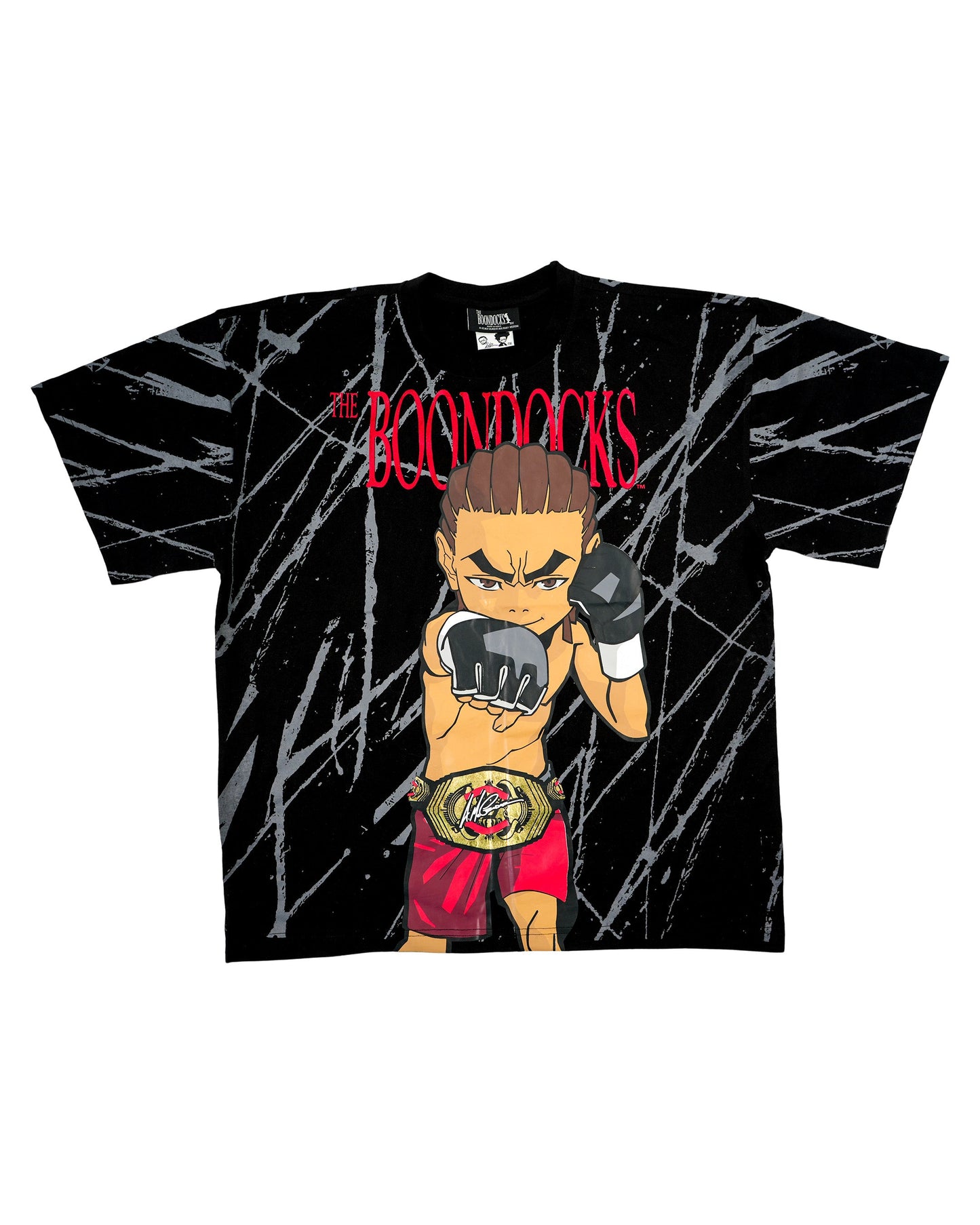 The Boondocks - Riley Fighter Over Sized Black T-Shirt