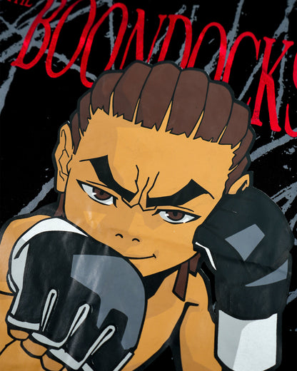 The Boondocks - Riley Fighter Over Sized Black T-Shirt