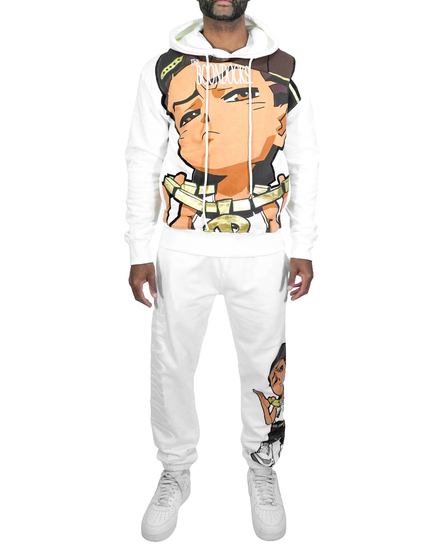 The Boondocks Riley Big Face White Hoodie