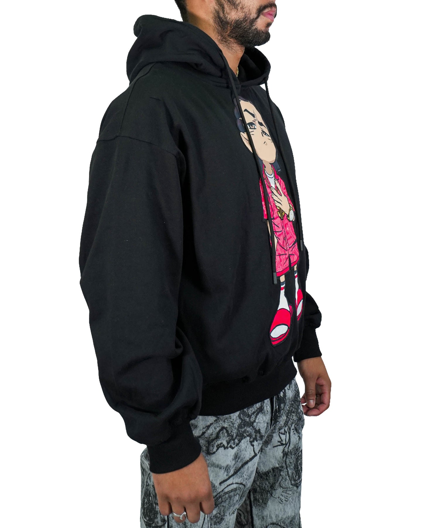 The Boondocks Riley Chill Guy Black Hoodie