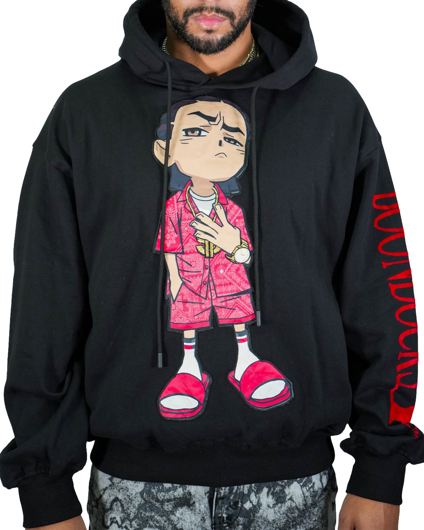 The Boondocks Riley Chill Guy Black Hoodie