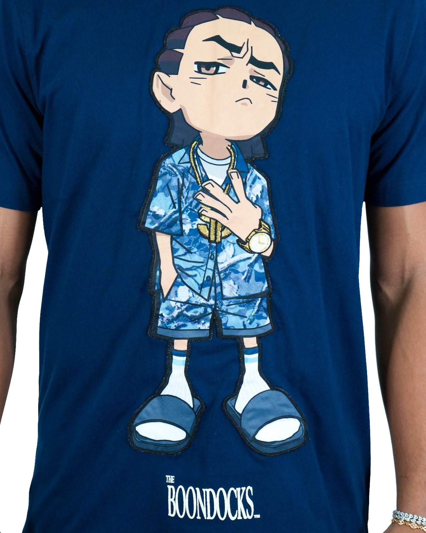 The Boondocks Riley Chill Guy Navy T-Shirt