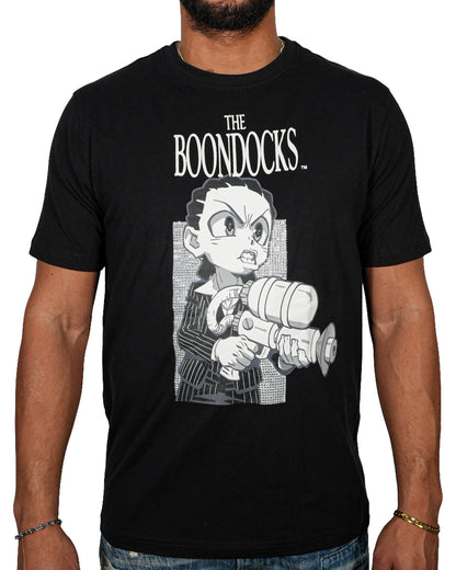 The Boondocks - Riley Say Hello Rhinestoned Black T-Shirt