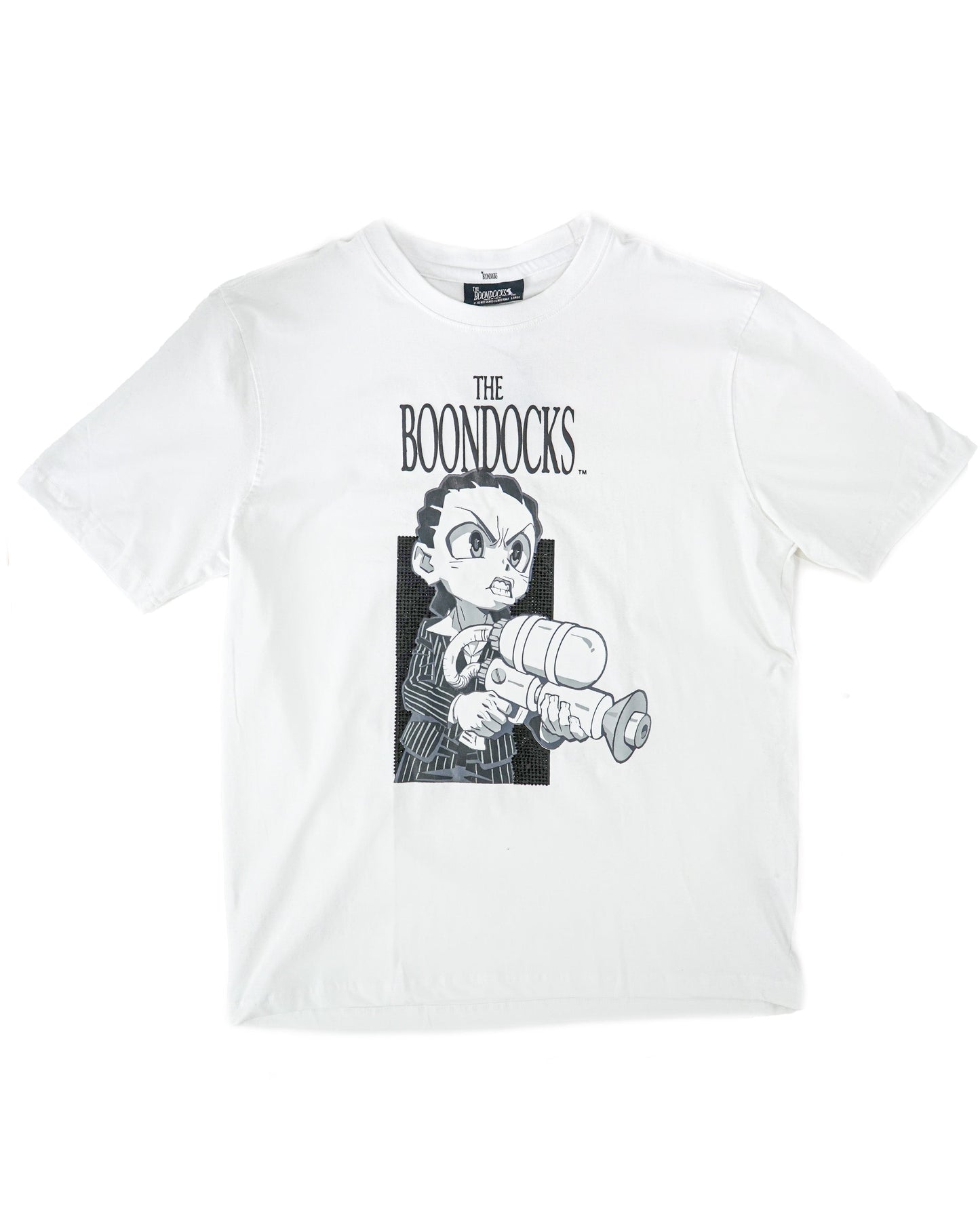 The Boondocks - Riley Say Hello Rhinestoned White T-Shirt