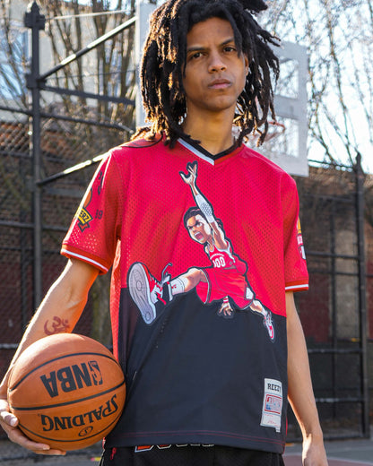 The Boondocks - Air Riley Mesh Knit Red & Black T-Shirt