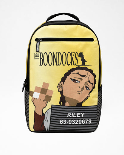 The Boondocks Riley Mugshot Gold Backpack