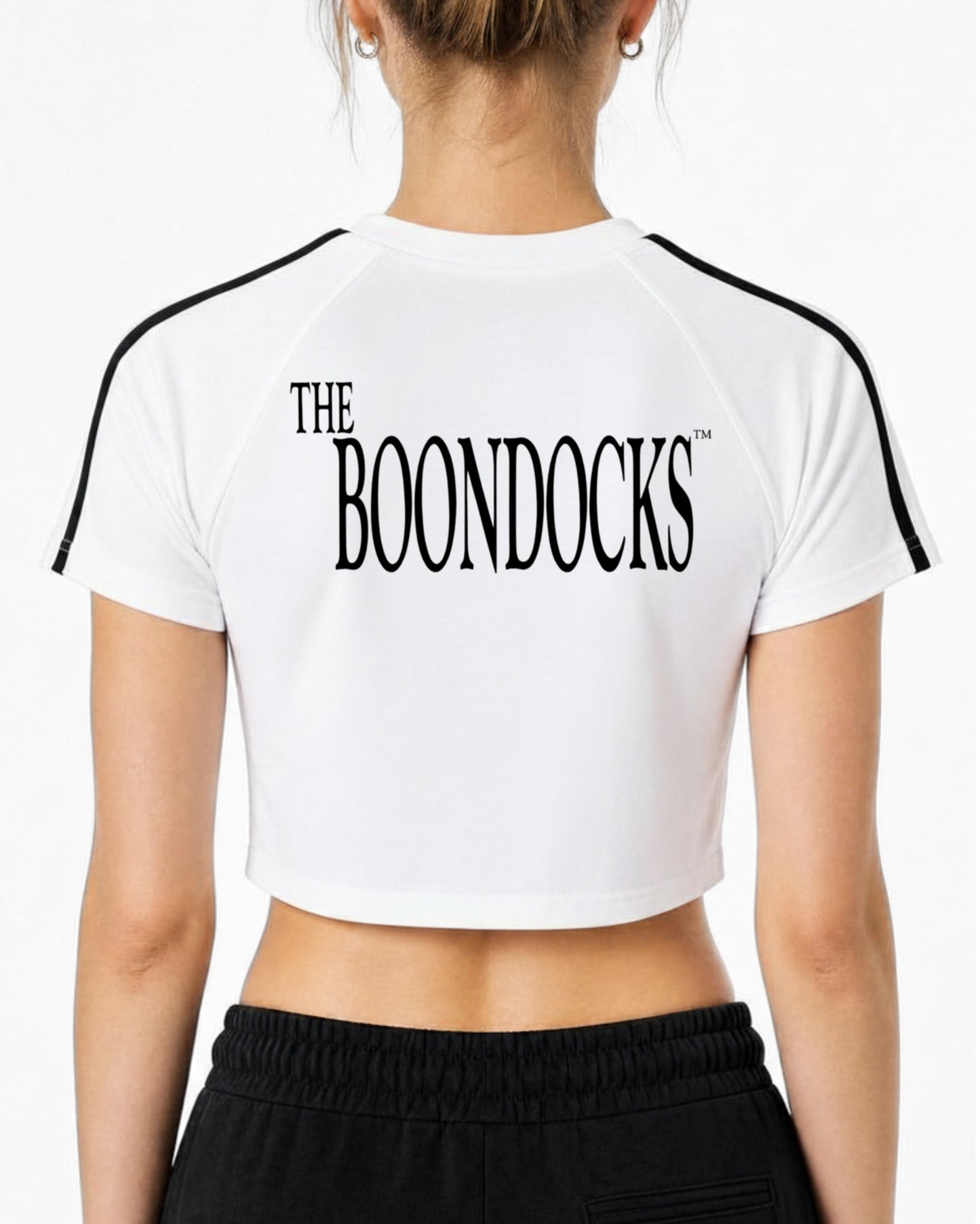 The Boondocks Jazmine Boss Attitude White Crop Top
