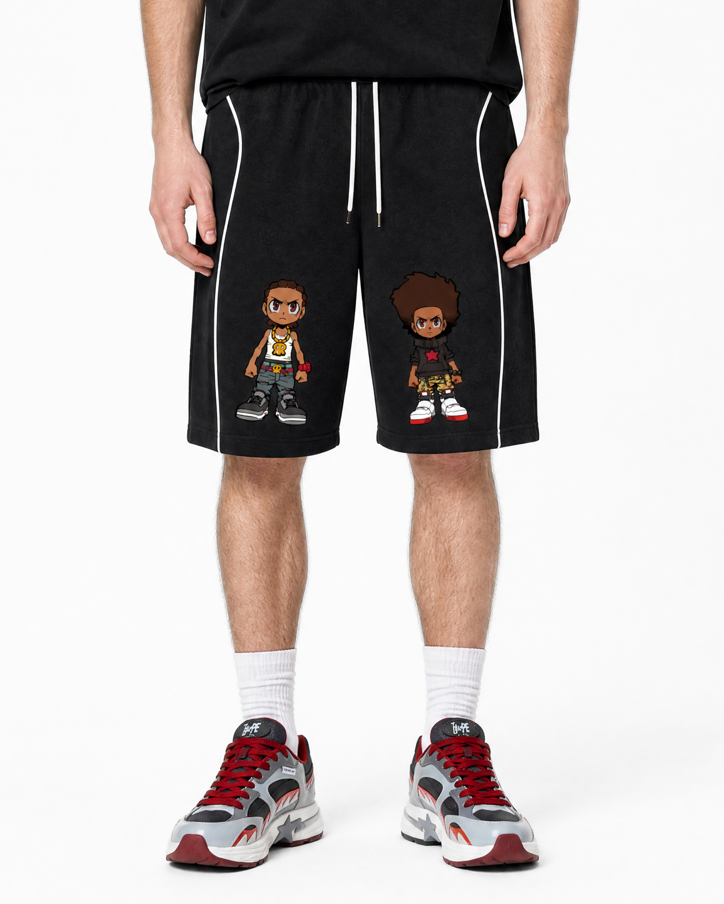 The Boondocks Huey & Riley Core Drawstring Shorts