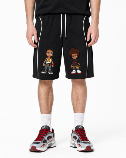 The Boondocks Huey & Riley Core Drawstring Shorts