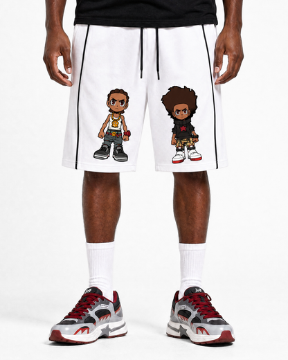 The Boondocks Huey & Riley Core Drawstring Shorts