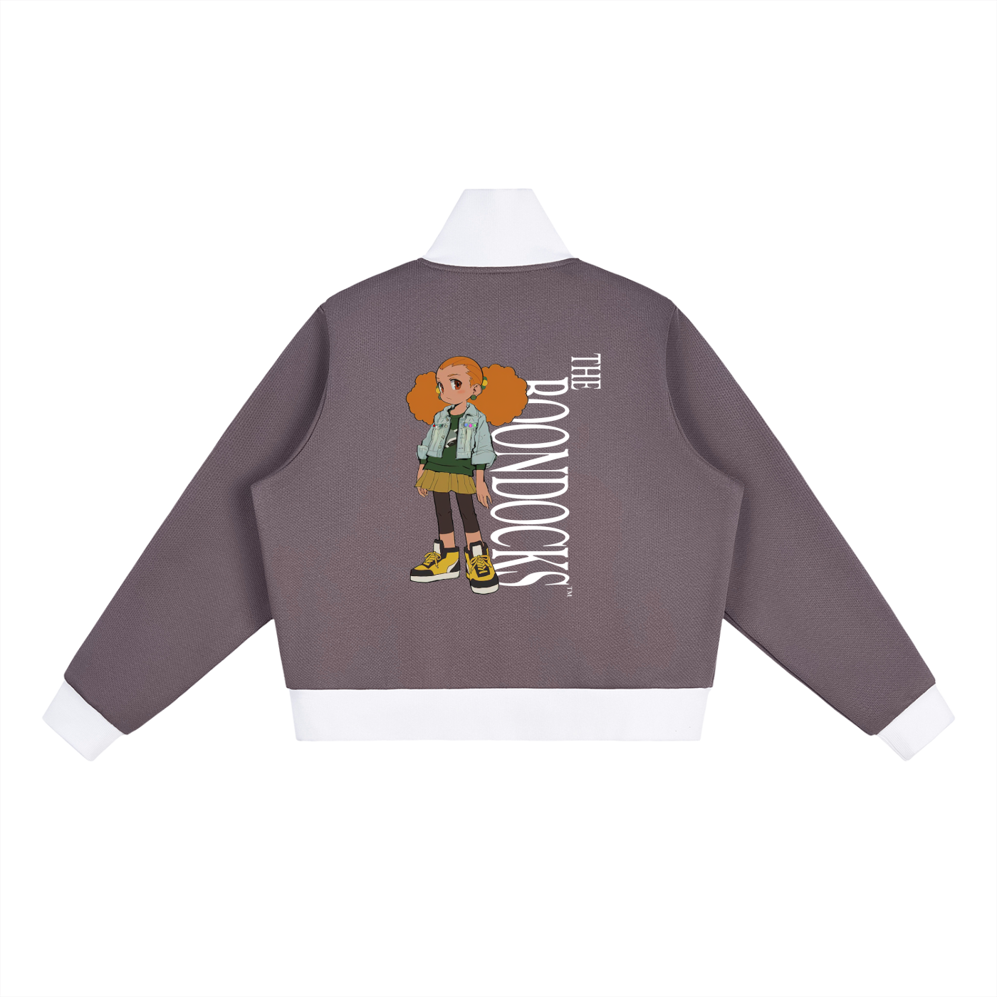 The Boondocks Jazmine Street Attitude Zip Track Crop Jacket