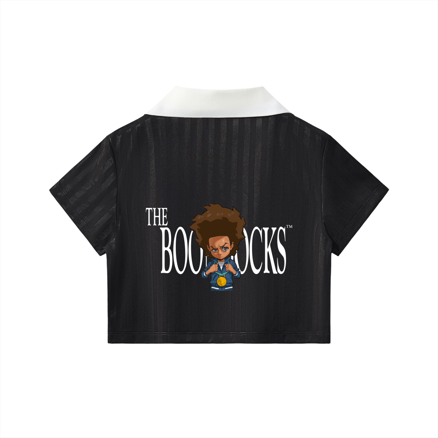 The Boondocks Huey Victory Mode Black Cropped Jersey