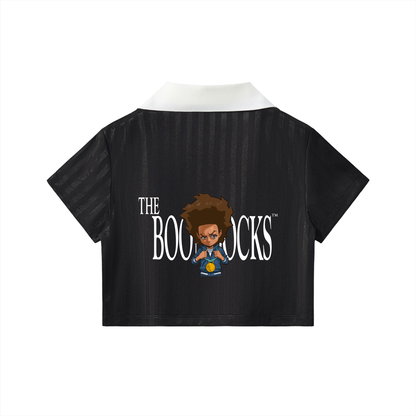 The Boondocks Huey Victory Mode Black Cropped Jersey