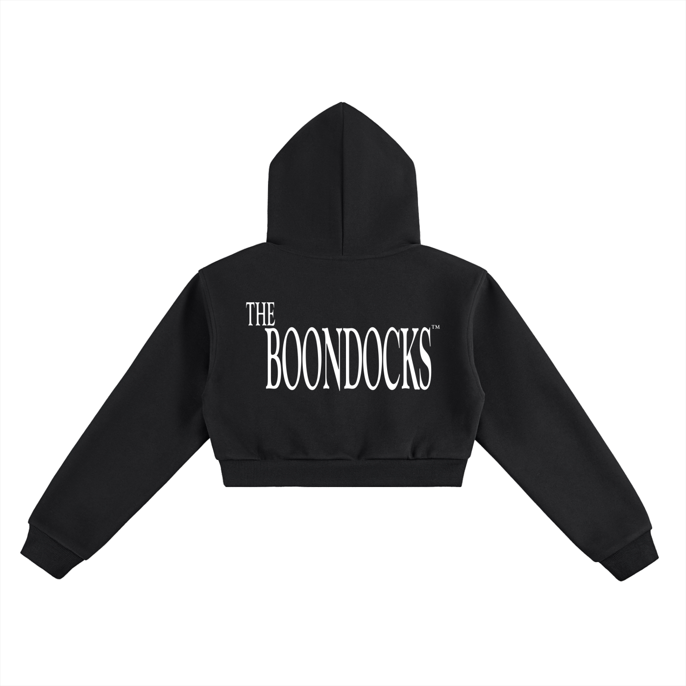 The Boondocks Slickback Gold Bite Cropped Heavyweight Hoodie