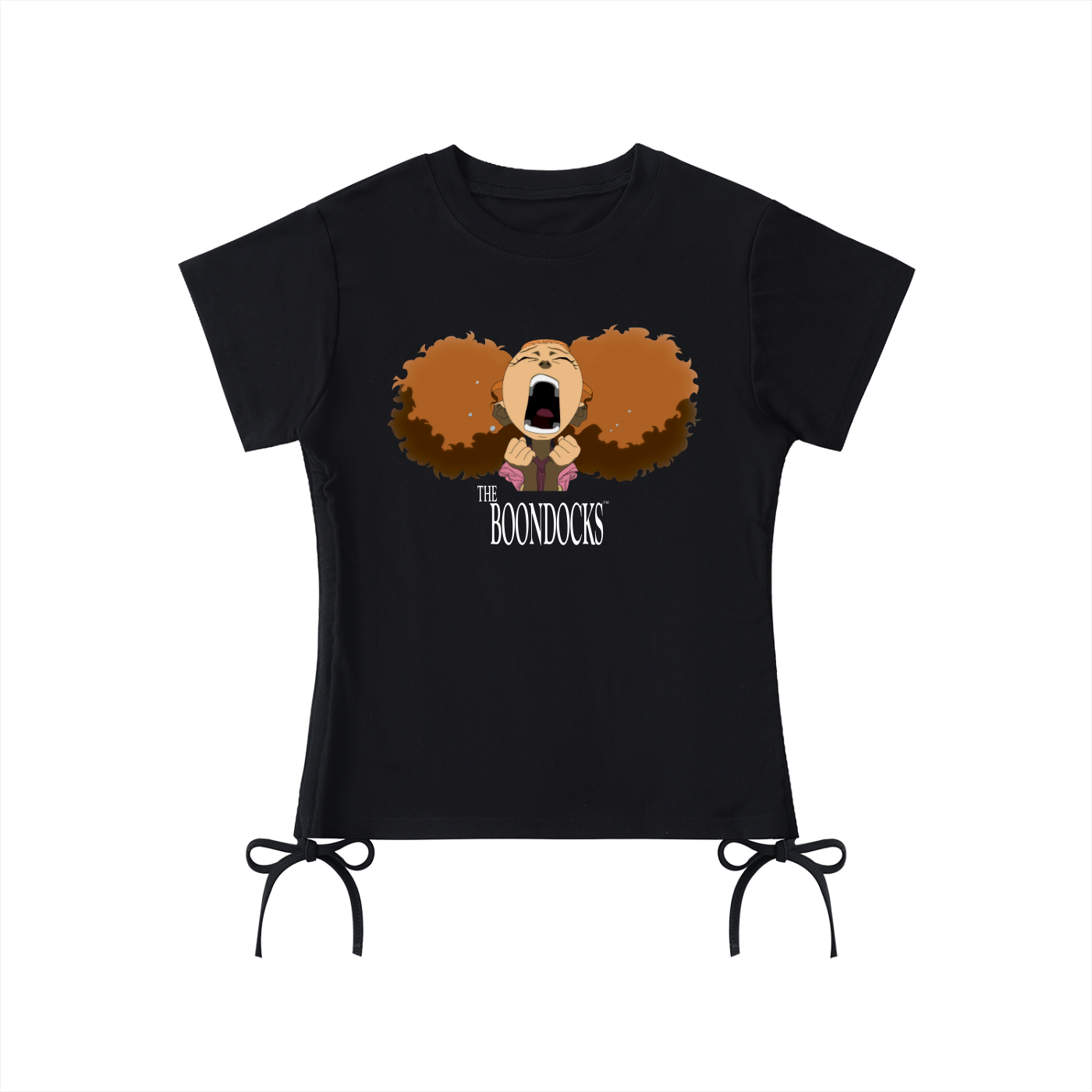 The Boondocks Jazmine Loud Feelings Black Drawstring T-Shirt