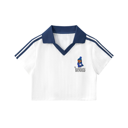 The Boondocks Riley Snow Day White Cropped Jersey