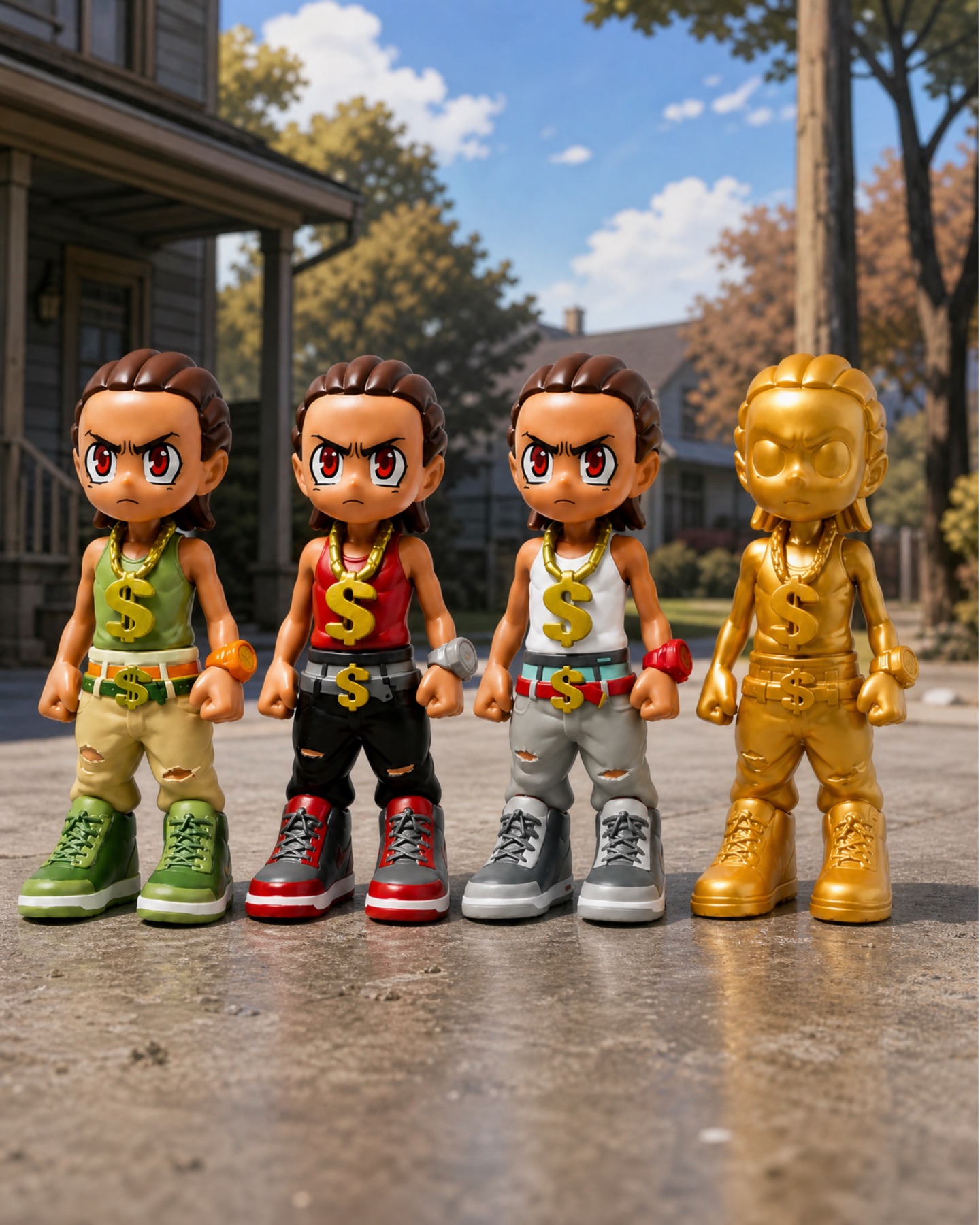 Official Riley collectible figures, debuting at New York Comic Con